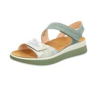 Think! Damen Meggie Chromfrei Gegerbte Nachhaltige Wechselfußbett Slingback Sandale, 9010 Denim Kombi, 37 EU