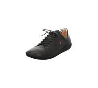 Think Damen Nature chromfrei gegerbte nachhaltige Wechselfußbett Sneaker, Schwarz 0000, 39.5 EU