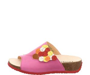 Think! Damen Pantolette MIZZI 37 Fuxia/Kombi