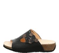 Think Mizzi Damen chromfrei gegerbte nachhaltige Pantolette, SCHWARZ/Kombi 0030, 38 EU