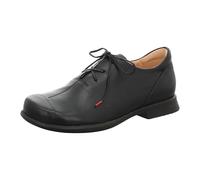 Think! Damen Pensa_3-000199 Nachhaltige Wechselfußbett Schnürhalbschuhe, 0000 Schwarz, 39.5 EU
