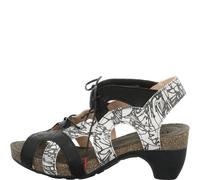 Think Traudi Schnür Sandale schwarz grau Print 214 - Größe 36