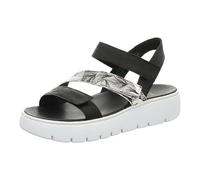 Think! Damen Sing, chromfrei gegerbte, nachhaltige Riemchen Sandale, 0000 SCHWARZ/Kombi, 40 EU