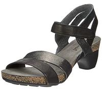 Think! Damen Traudi, chromfrei gegerbte nachhaltige Slingback Sandale mit Absatz, 0000 SCHWARZ, 40 EU