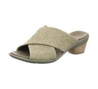 Think! ZAZA Pantolette mit feiner Prägung, grün, color=olivgrün|size=41