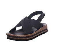 THINK! Damen ZEGA_3-000206 nachhaltige Flache Sandale, 0000 SCHWARZ, 36 EU