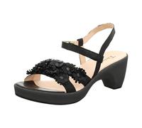 Think! Damen Zeppa Chromfrei Gegerbte Nachhaltige Sandale, 0000 Schwarz, 40 EU