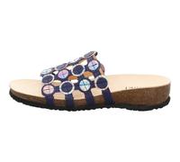 Think! Damen Pantolette JULIA chromfrei gegerbt nachhaltig Indigo/Kombi Größe 42