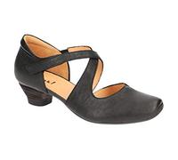 THINK! Damen AIDA_3-000209 nachhaltige Riemchen Pumps, 0000 SCHWARZ, 41.5 EU
