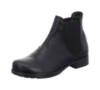 THINK! Damen Denk chromfrei gegerbte nachhaltige Chelsea-Boots, 0050 SCHWARZ, 38.5 EU