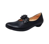 Think! Leder/Textil Ballerinas, schwarz, 38 Schwarz Kombi