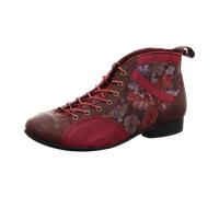 Think Guad 2 Schnür Stiefeletten rot kombi Blumen 618 für Damen, rot, Größe 41 ½ EU