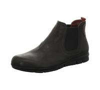 THINK! Herren King Leder gefütterte nachhaltige Chelsea-Boots, 0000 SCHWARZ/Kombi, 44.5 EU