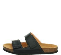 Think WOLFI Herren chromfrei gegerbte nachhaltige Pantolette, SCHWARZ 0020, 41 EU