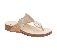 Think Zehentrenner Julia, mit weichem Zehensteg 40 beige Damen Pantoletten 40 nude