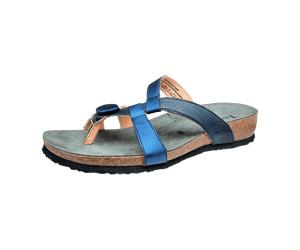 Think Julia Pantolette blau navy Zehentrenner für Damen, blau, Größe 40 EU