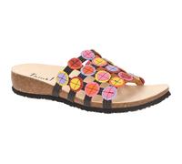 Think! Damen Julia chromfrei gegerbte nachhaltige Pantolette, SCHWARZ/Kombi 0020