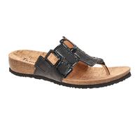 Think Julia Pantolette Zehentrenner schwarz Lack Viereck 1136 - Größe 43