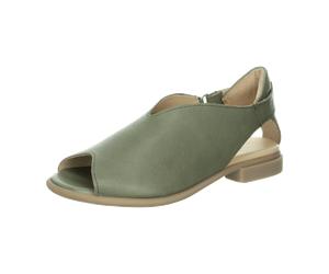 Think Kamaa Sandalette grün taiga Peeptoe 788 für Damen, oliv, Größe 38 EU