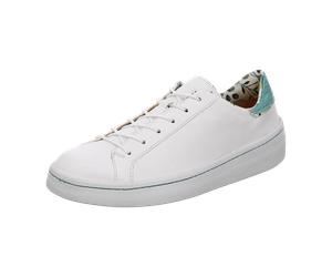 Think Kumi Schnürschuh bianco türkis für Damen, weiß, Größe 41 ½ EU