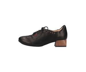 Think! Leder-Schnürschuhe in Schwarz - Größe 38,5 | Pumps