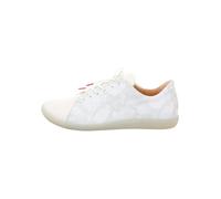 Think Halbschuhe Nature, chromfrei gegerbt, nachhaltig, weiß Lack mit Blüten, Damen 40