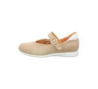 Think! Leder-Spangenballerinas in Beige - Größe 40 | Damen Ballerinas