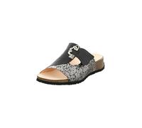 Think Mizzi Damen chromfrei gegerbte nachhaltige Pantolette, Silver/Kombi 9240, 43 EU