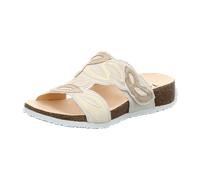 Think Mizzi Pantoletten beige pearl Oval 1283 für Damen, beige, Größe 38 EU