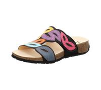 Think Mizzi Pantoletten schwarz bunt Oval 1283 für Damen, schwarz, Größe 39 EU