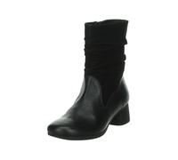 Think NANI Damen chromfrei gegerbte nachhaltige Stiefelette, SCHWARZ/Kombi 0020, 38 EU