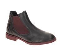 Think NINA Damen chromfrei gegerbte nachhaltige Chelsea Boot Stiefelette, SCHWARZ 0010, 38.5 EU