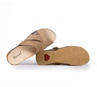 Think Pantoletten beige Mizzi linen/kombi 1155-4000 - MZZ 415 Gr.42