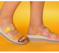 Think Pantoletten bunt Meggie fuxia/kombi 447-9070 - MEG 89 Gr.40