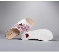 Think Pantoletten bunt Mizzi bianco/kombi 124-1060 - MZZ 423 Gr.40