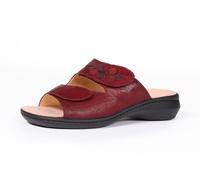 THINK! Damen CAMILLA chromfrei gegerbte nachhaltige Pantolette, ROSSO/KOMBI 5000