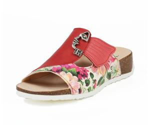 Think Pantoletten rot Mizzi flamingo/kombi 124-9040 Gr.43 - MZZ 381