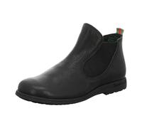Think Shoes Damen Stiefelette RENTO Chelsea-Boots chromfrei gegerbtes Leder gefüttert Schwarz Gr 38