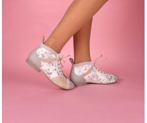 Think Schnürschuhe beige Guad-2 bianco/kombi 618-1010 - GUD 861 Gr.40