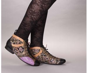 Think Schnürschuhe bunt Guad-2 multicolour/kombi 618-9130 - GUD 845 Gr.40
