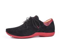 Think Stone Herren chromfrei gegerbte nachhaltige Halbschuhe, SCHWARZ/Kombi 0020, 43 EU
