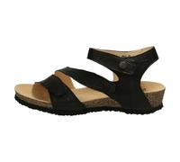 THINK! Damen DUMIA chromfrei gegerbte nachhaltige Sandale, SCHWARZ 0000