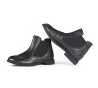 Think NINA Damen chromfrei gegerbte nachhaltige Chelsea Boot Stiefelette, SCHWARZ 0000, 43 EU