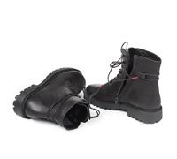 Think Trento Damen pflanzlich gegerbte nachhaltige Stiefelette, SCHWARZ 0000, 39 EU