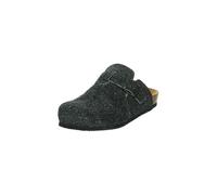 Think WOLFI Herren chromfrei gegerbte nachhaltige Pantolette, SCHWARZ 0020, 39 EU