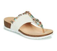 Think! Damen JULIA chromfrei gegerbte nachhaltige Pantolette, IVORY/KOMBI 1000