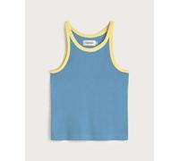 thinking mu Harriet Top Blau-Gelb (dark dusk blue) L