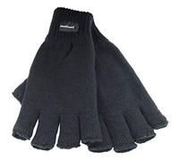 Thinsulate Halbfinger Herren Thermo Handschuhe (3M 40g) M/L Schwarz