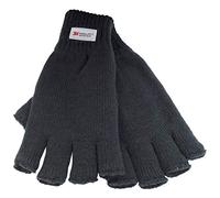 Thinsulate-Handschuhe für Herren, 1 oder 2 Stück, gestrickt, fingerlos, mit Fleece gefüttert, 1 Paar, Medium/Large