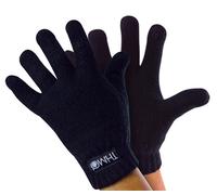 Thinsulate-Kinderhandschuhe für den Winter | THMO | Jungen & Mädchen gestrickte Thermo-Vollfingerhandschuhe für Kinder - Schwarz 12-13A / 152-158cm